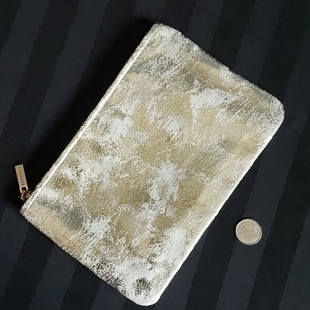 Sephora Metallic Cosmetic Bag/Clutch